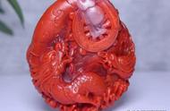 欣赏瓦西南红苏工雕刻：双龙戏珠的重器之美