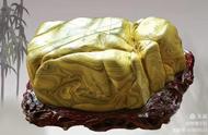 黄色松花石奇石：象征富贵荣华的象形石