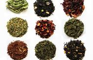 中国茶叶的丰富多样：红、绿、白、黑、青、黄等品种