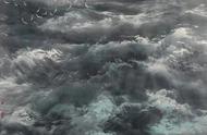 探索国画中的大海：激情波浪与三大家的艺术风格