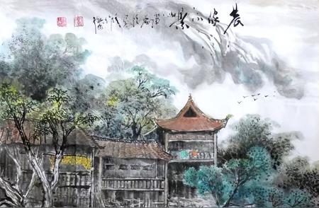 《多情最美我江南》——刘谦虚国画山水画的艺术魅力