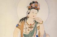 探寻美术珍品：观音菩萨圣像的工笔彩画与白描稿图