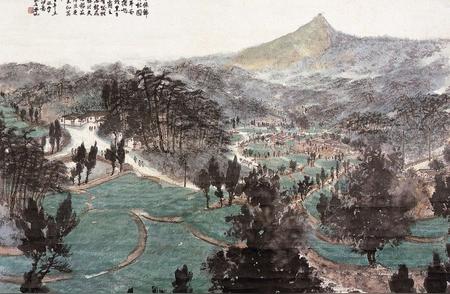 国画大师傅抱石：山水画中的自然与人文之美