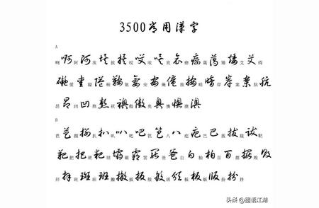 探索草书之美：3500汉字草书写法大全