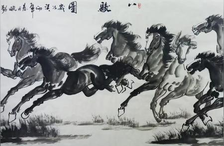 江山如画：探索八骏图的传奇色彩