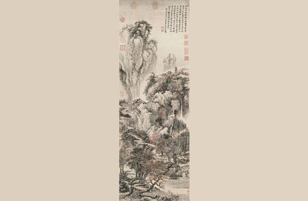 中国国画历代珍品展：王翚《溪山红树图》背后的故事