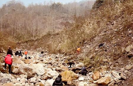 彭州山沟化石宝藏引发“石头热”，村委会无力阻止