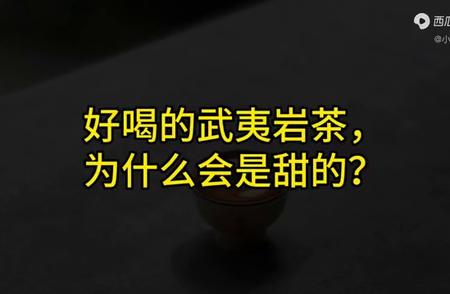 武夷岩茶：甜与苦的完美融合