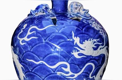 500元网购古董开箱，意外发现价值2000元的清代龙纹瓷瓶！