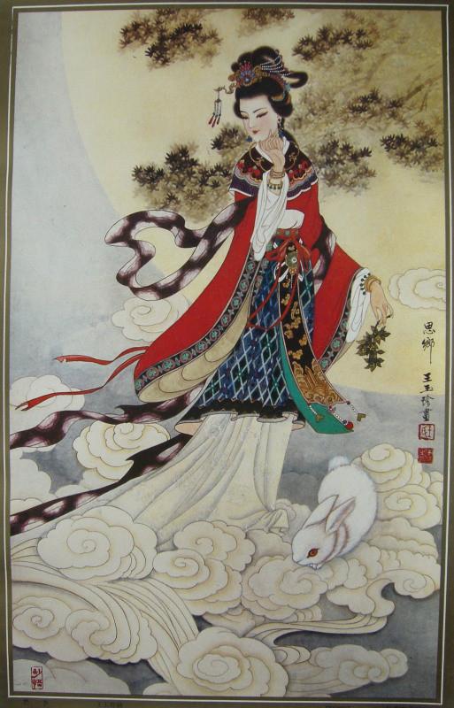 「中国风」工笔仕女神话人物月历画年画欣赏